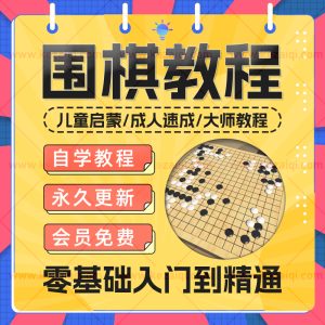 儿童成人围棋自学视频教程零基础从入门到精通