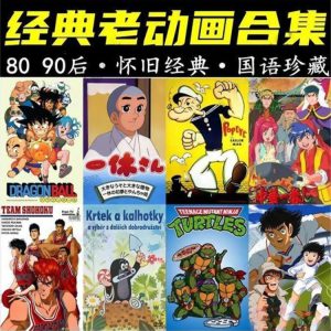 8090后童年经典老动画片5000+集 儿童怀旧动漫老动画国语珍藏大合集